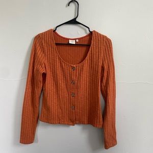 Orange Knit Shirt